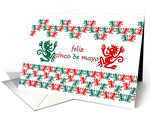 feliz cinco de mayo, mexican independence day, ornamental style, card