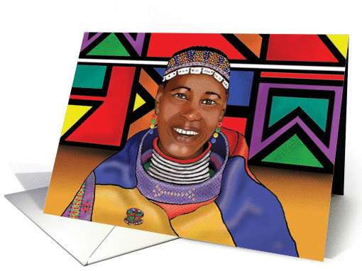 Ndebele Woman /Africa card (342839)