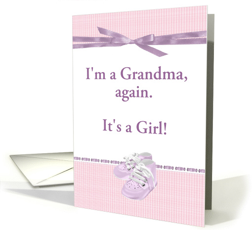 I'm a Grandma, Again. Beautiful Baby Girl, Pink Baby... (1475334)