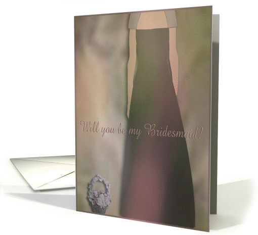 Chocolate Brown/Bridesmaid card (363122)