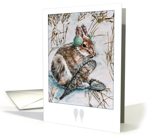 Snow Shoe Hare~Easter card (345347)