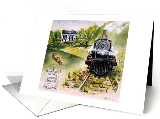 Happy Birthday for Him ~ Trains card (706364)