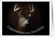 Congratulations On A Great BUCK ~ Deer Collect card