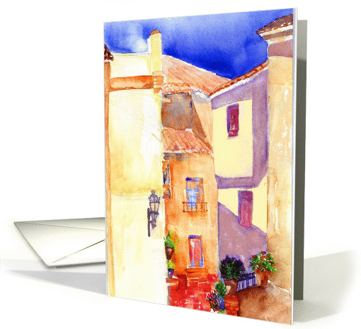 White Village Andalucia Spain from original watercolor by... (356365)