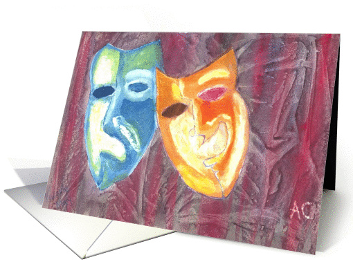 On Stage You Are Free... acting drama. card (372305)