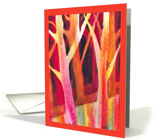 Negative Painting - Trees card (389136)