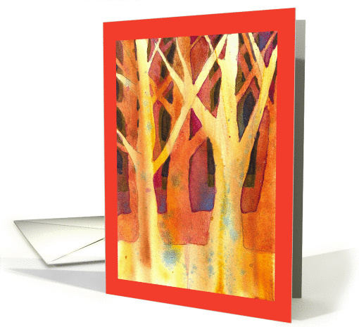 Negative Painting - Trees card (389141)