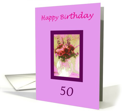 Happy 50th Birthday card (519906)