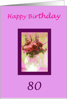 Happy 80th Birthday card