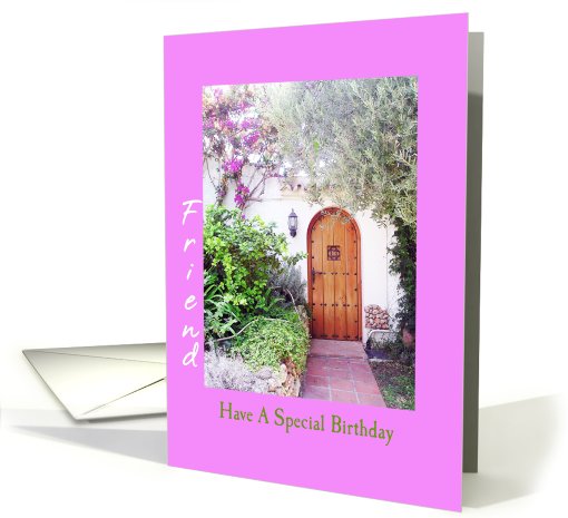 Special Birthday Friend Doorway card (564174)