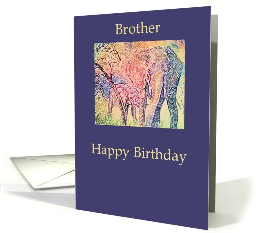 Happy Birthday Brother card (572610)