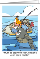 Fishing Birthday Must Be Beginner’s Luck card