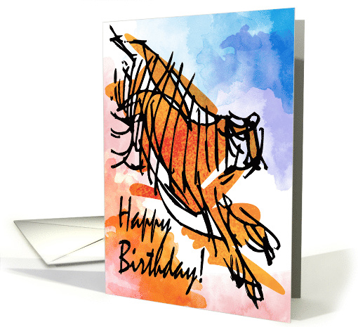From Your Magnificent Cat Tiger Humor Happy Birthday card (1724094)