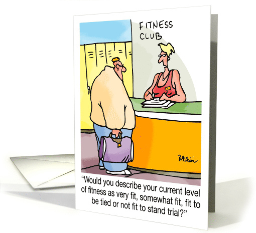 Father's Day Humor Fitness Go Out And Pull Something card (1729856)