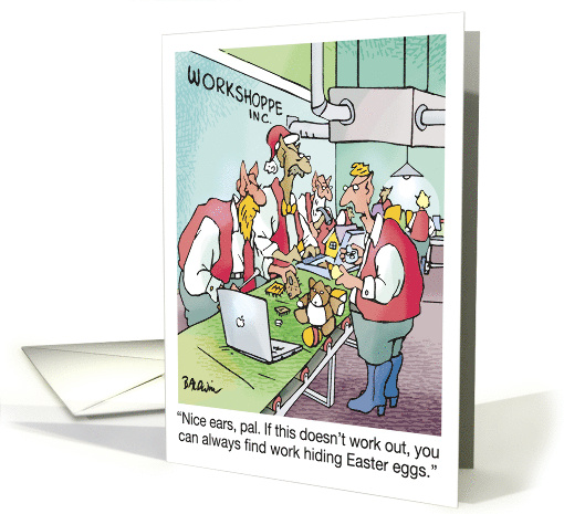 Christmas Humor Santa's Workshoppe Happy Holidays From Your C card