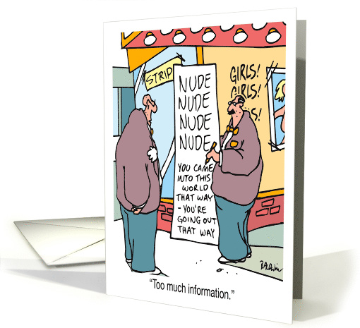 It's a Bachelor Party wink wink card (358626)