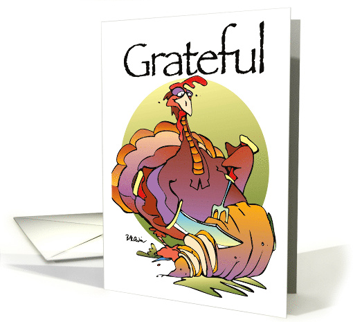 Grateful Happy Canadian Thanksgiving Eh card (498072)
