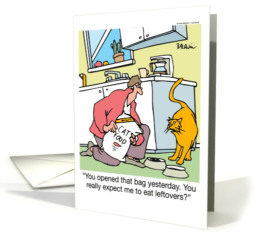 From Cat Happy Birthday Mom From Your Favorite Fussy Fur Baby card