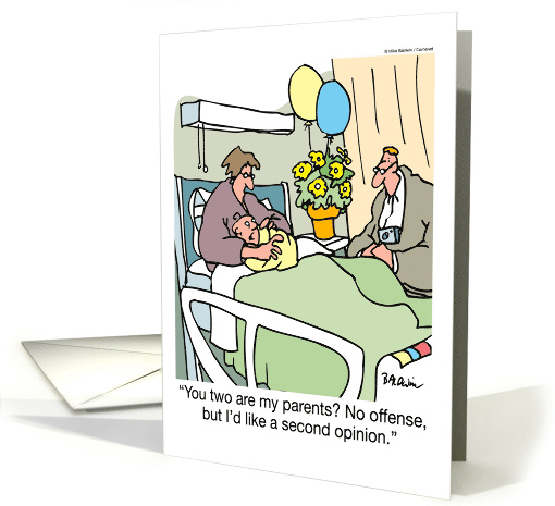 Humor Congratulations On Becoming Parents The Kid Got Lucky card