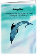 Laughter - Dolphin card