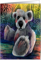 Paisley Teddy bear card