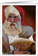 Merry Christmas, Naughty list Santa Claus card