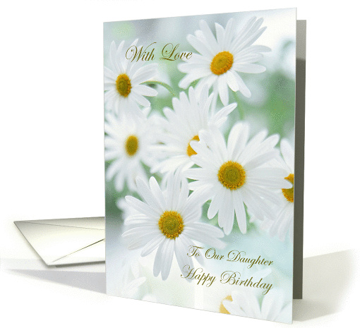 Birthday Our Daughter - White daisy flowers card (1438482)