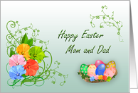 Happy Easter Mom and Dad card