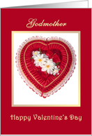 Heart and flowers - Godmother Valentine’s Day card