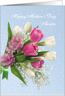 Spring flowers bouquet - Mother’s Day card for Auntie card