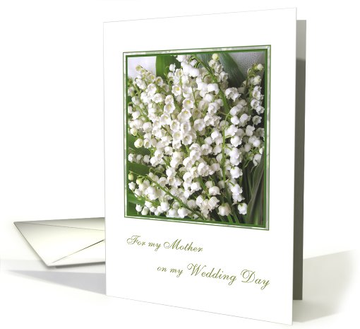 Thank you Mother for my Wedding card with white Lily of... (582584)