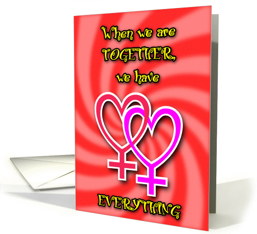 Girl 2 Girl - Together card (363074)