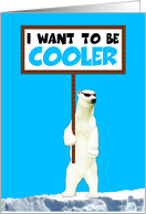 Anti global warming Polar Bear birthday cards