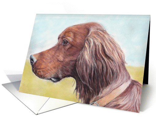 Irish Setter Birthday card (1085524)