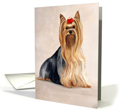 Yorkshire Terrier Birthday card (462702)