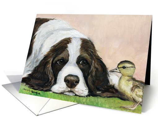 Birthday Springer Spaniel card (475484)