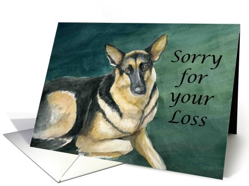 Sympathy German Shepherd card (479578)
