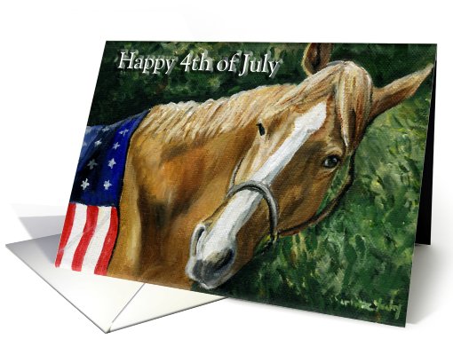 Charlotte 4th of July Horse card (487235)