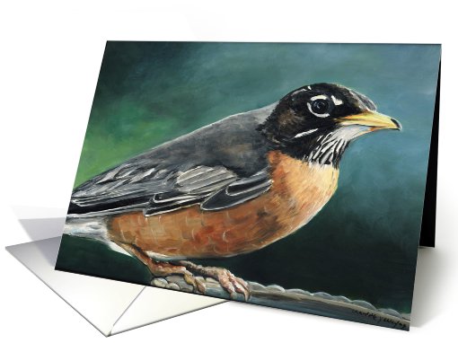 Birthday Robin Bird card (514871)