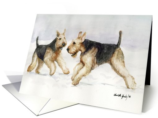 Airedale Valentine card (555053)