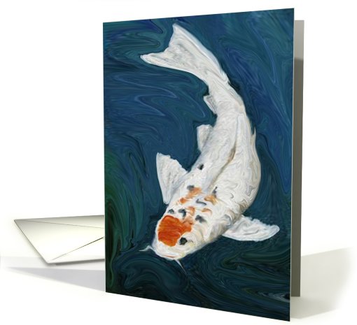 Koi Fish Birthday card (576957)