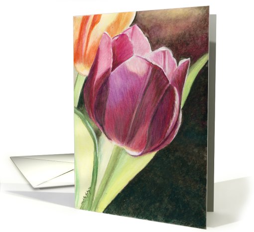 Tulips Art Birthday card (587694)