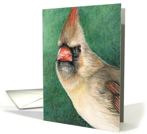 Female Cardinal Christmas card (725948)