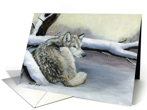 Wolf Birthday card (785023)