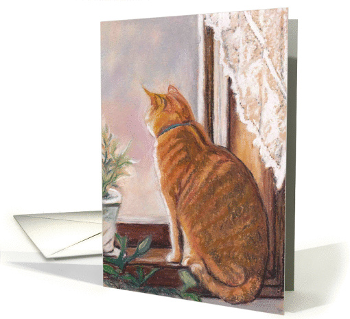 Tiger Cat Get Well card (931824)