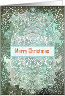 Merry Christmas zentangle inspired design card