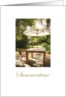 Summertime - garden card