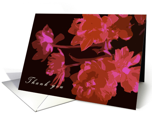 Thank you Flowers, red tulips card (368613)