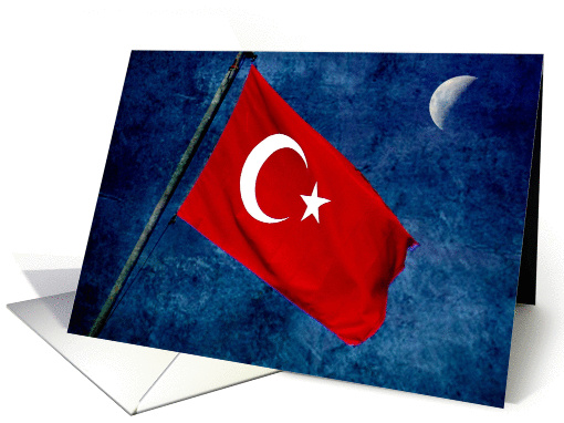 Turkish Flag Abstract card (1172790)