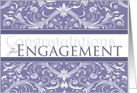Congratulations on your Engagement- with Lavender Flourish card
